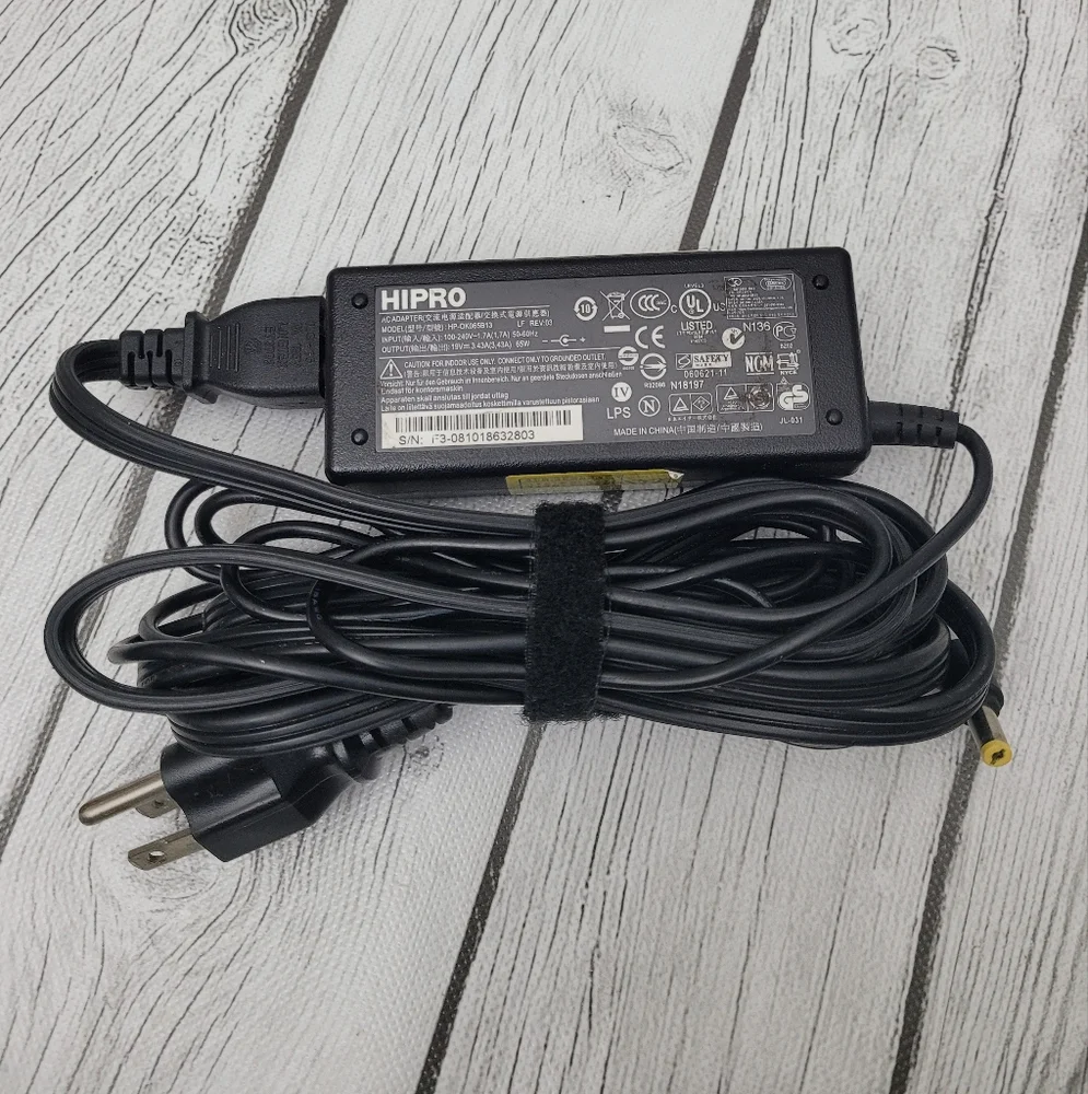 Hipro Black Laptop Charger